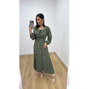 Vestido Rosa ML Verde - V319 - PUROROSA