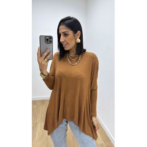 Blusa Ingrid Caramelo - B502 - PUROROSA
