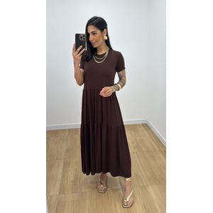 Vestido Zaira Marrom - V277 - PUROROSA