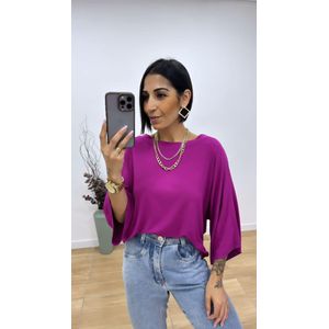 Blusa Geisa Fúcsia - B378 - PUROROSA