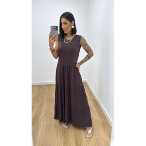 Vestido Flávia Marrom - V310 - PUROROSA