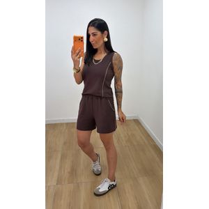 Conjunto Tânia Marrom - CJ159 - PUROROSA