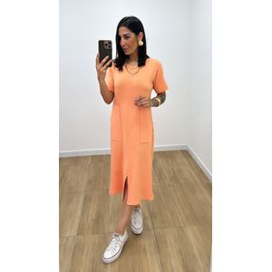 Vestido Arieli Laranja - V271 - PUROROSA