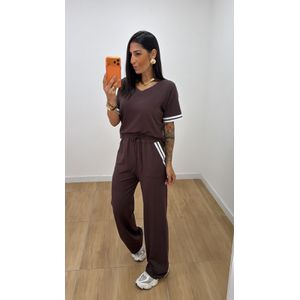 Conjunto Calça Kaly Marrom - CJ152 - PUROROSA