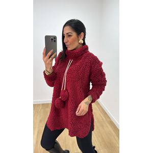 Blusa Teddy Gola Vermelha - B537 - PUROROSA