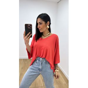Blusa Valentina Bassi Coral - B498 - PUROROSA
