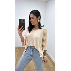 Blusa Valentina Bassi Nude - B498 - PUROROSA