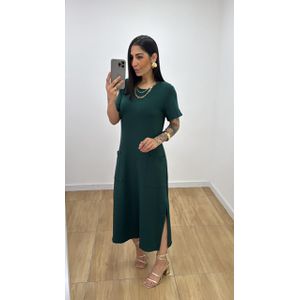 Vestido Maria Verde Folha - V321 - PUROROSA