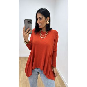 Blusa Ingrid Terracota - B502 - PUROROSA