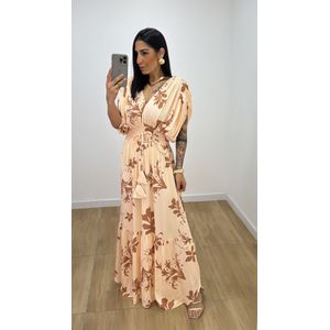 Vestido Tássia Estampado 2 Nude - V300 - PUROROSA