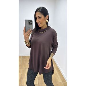 Blusa Valéria Marrom - B504 - PUROROSA