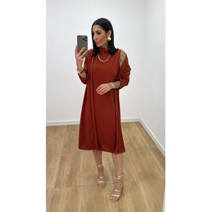 Kit Vestido Ariane Telha - V320 - PUROROSA