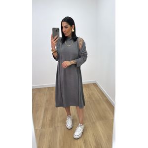 Kit Vestido Ariane Grafite - V320 - PUROROSA