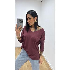Blusa Alice Marrom - B377 - PUROROSA