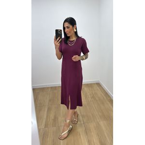 Vestido Arieli Vinho - V271 - PUROROSA