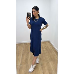 Vestido Arieli Azul Marinho - V271 - PUROROSA