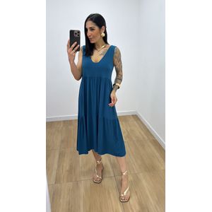 Vestido Aniele Petróleo - V277 - PUROROSA