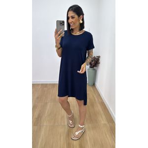 Camisetão Fiorela Azul Marinho - V191 - PUROROSA