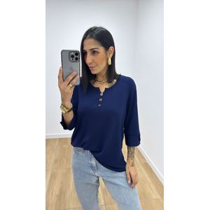 Blusa Selma Azul - B506 - PUROROSA
