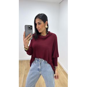 Blusa Telma Bassi Vinho - B442 - PUROROSA