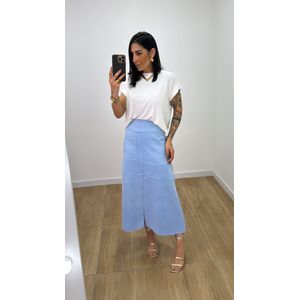 Saia Charlote Azul Bebe - S27 - PUROROSA