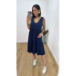 Vestido Aniele Azul Marinho - V277 - PUROROSA