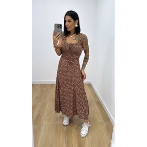 Vestido Rosana Marrom - V305 - PUROROSA