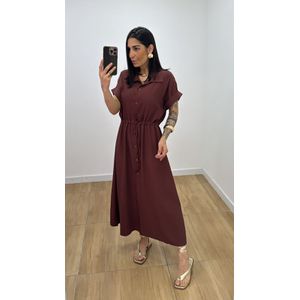 Vestido Madalena Marrom - V327 - PUROROSA