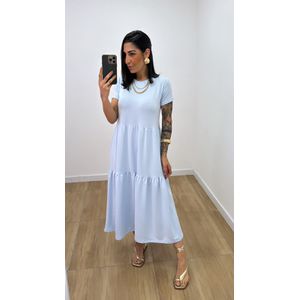 Vestido Matilda Azul Bebê - V272 - PUROROSA