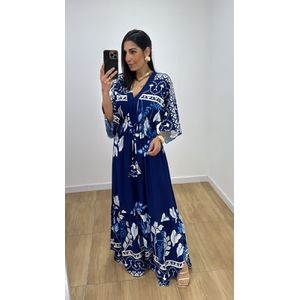 Vestido Talita Estampado Azul - V324 - PUROROSA