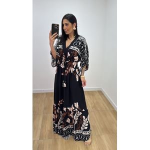 Vestido Talita Estampado Preto - V324 - PUROROSA