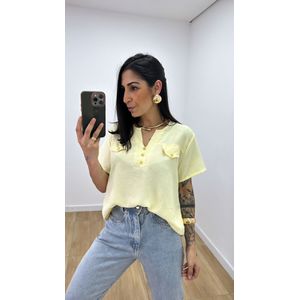 Camisa Vânia Amarela - B500 - PUROROSA