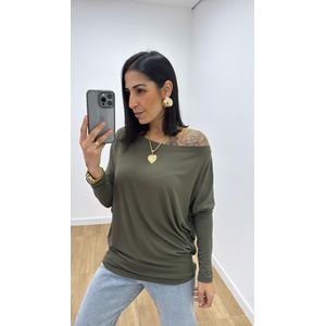 Blusa Bela Verde Militar - B340 - PUROROSA