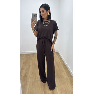 Conjunto Geovana Marrom - CJ121 - PUROROSA