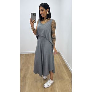 Conjunto Olga Grafite - CJ232 - PUROROSA