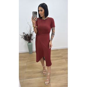 Vestido Tarsila Canela - V266 - PUROROSA