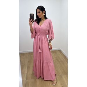 Vestido Talita Poá Rose - V324 - PUROROSA