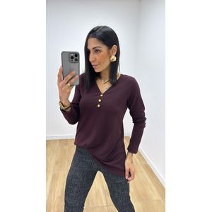 Blusa Flóra Marrom - B336 - PUROROSA