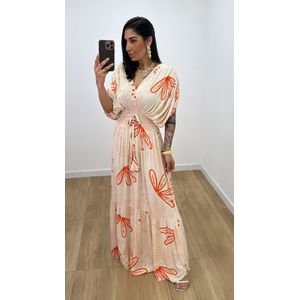 Vestido Tássia Laranja - V300 - PUROROSA