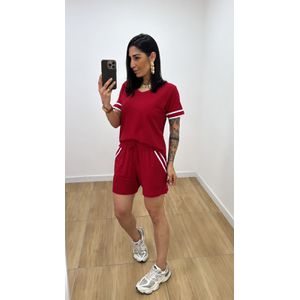 Conjunto Short Nívea Vermelho - CJ260 - PUROROSA