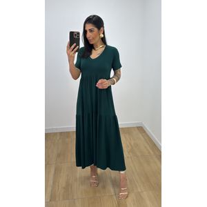 Vestido Sara Verde Folha - V204 - PUROROSA