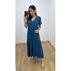 Vestido Sara Petróleo - V204 - PUROROSA