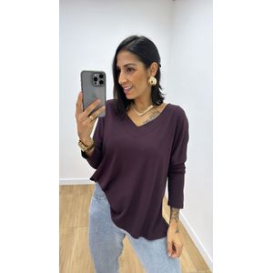 Blusa Alice Marrom - B377 - PUROROSA