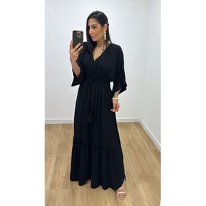 Vestido Talita Liso Preto - V324 - PUROROSA