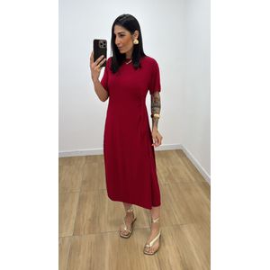 Vestido Manuela Vermelho - V318 - PUROROSA