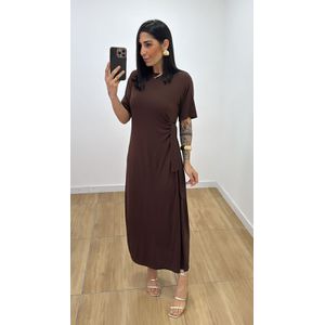 Vestido Manuela Marrom - V318 - PUROROSA