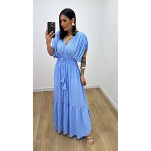 Vestido Tássia Azul Bebê - V300 - PUROROSA