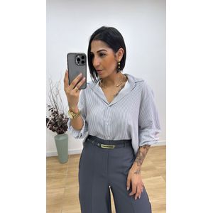 Camisa Inês Cinza - B480 - PUROROSA