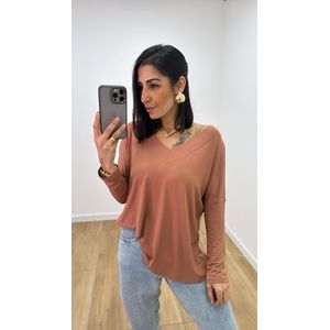Blusa Alice Nude - B377 - PUROROSA