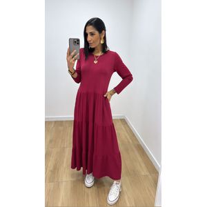 Vestido Flávia ML Cereja - V317 - PUROROSA